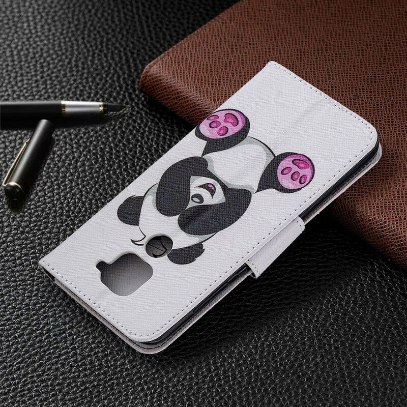 Folio-hoesje voor Xiaomi Redmi Note 9 Panda-plezier