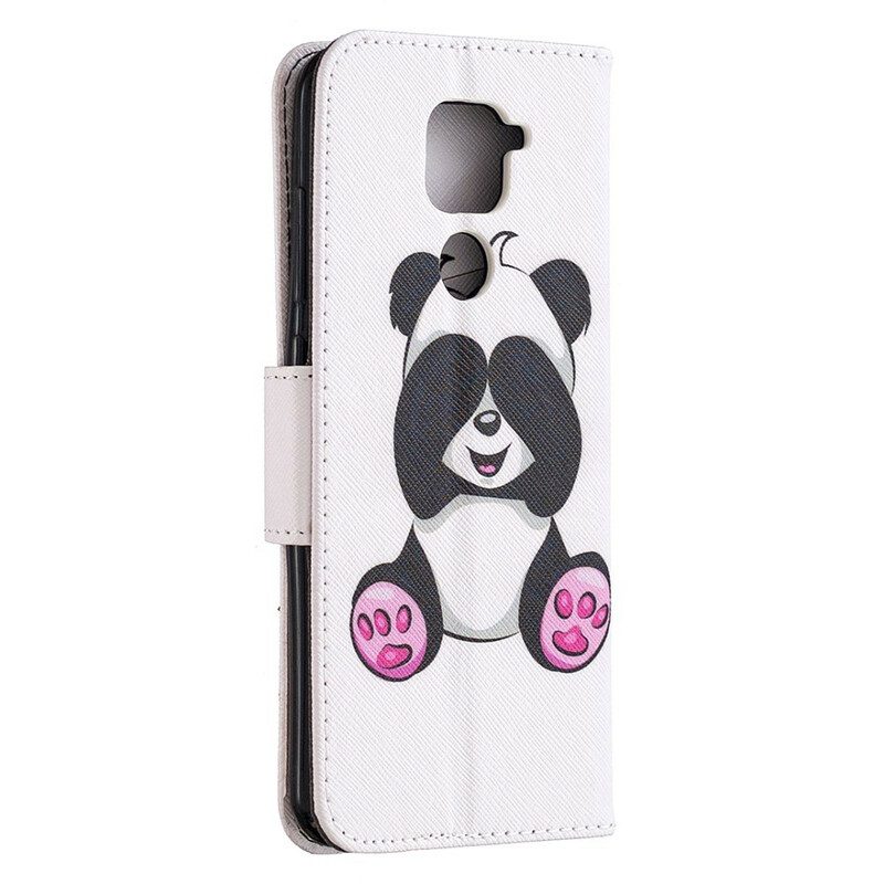 Folio-hoesje voor Xiaomi Redmi Note 9 Panda-plezier