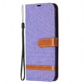 Folio-hoesje voor Xiaomi Redmi Note 9 Stof- En Leereffect