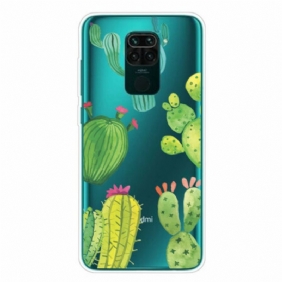 Hoesje voor Xiaomi Redmi Note 9 Aquarel Cactussen