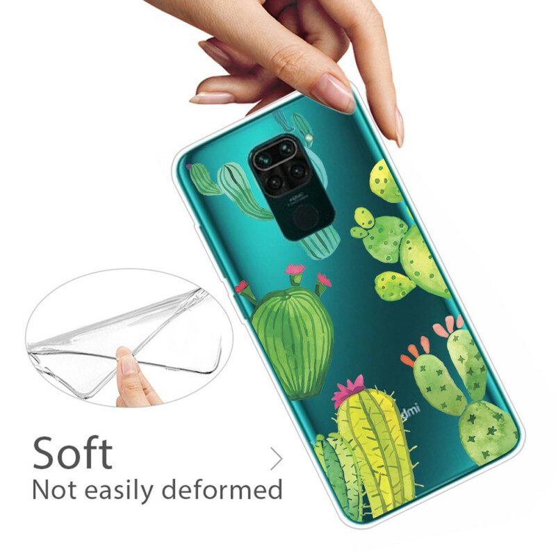 Hoesje voor Xiaomi Redmi Note 9 Aquarel Cactussen