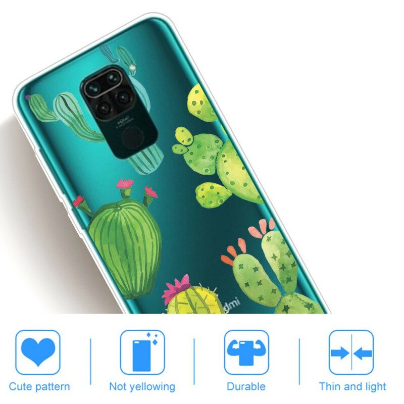 Hoesje voor Xiaomi Redmi Note 9 Aquarel Cactussen