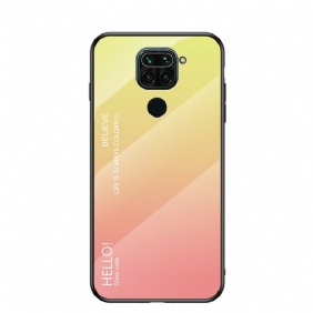 Hoesje voor Xiaomi Redmi Note 9 Gehard Glas Hallo