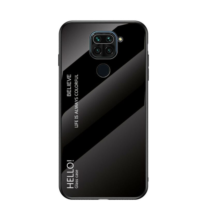 Hoesje voor Xiaomi Redmi Note 9 Gehard Glas Hallo