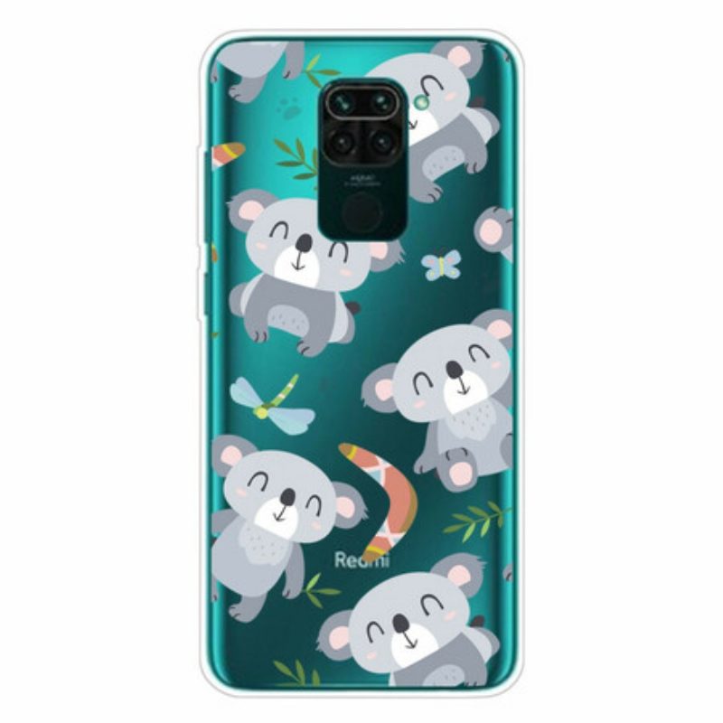 Hoesje voor Xiaomi Redmi Note 9 Kleine Grijze Panda's