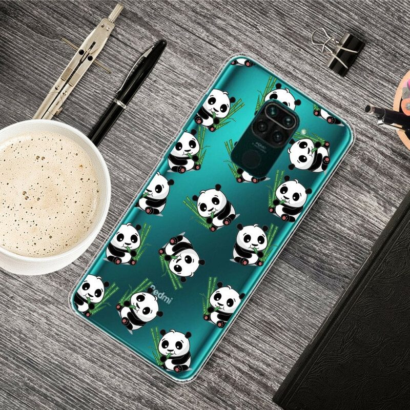 Hoesje voor Xiaomi Redmi Note 9 Kleine Panda's