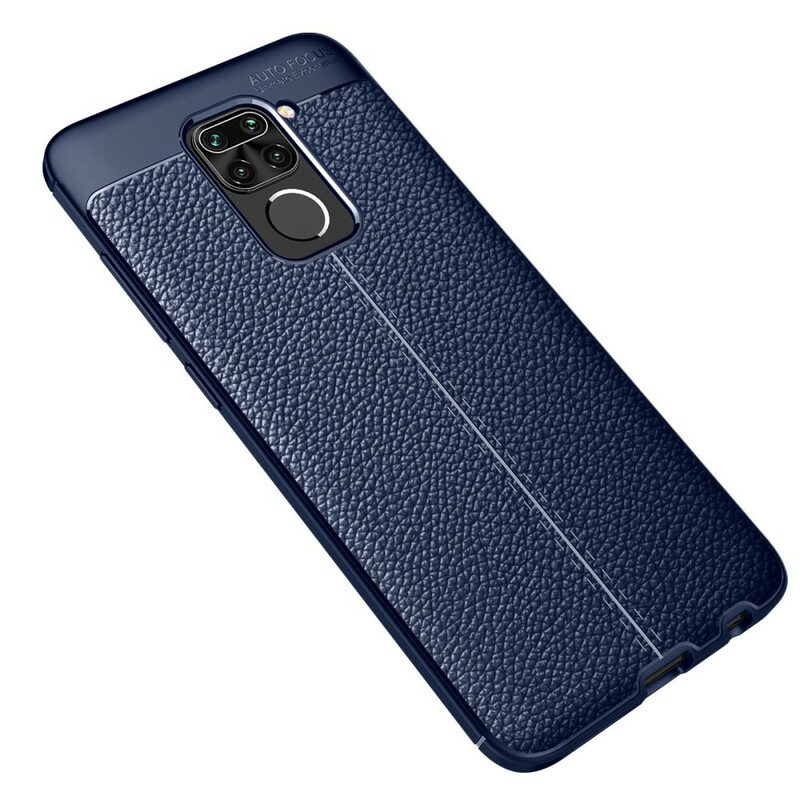 Hoesje voor Xiaomi Redmi Note 9 Ledereffect Litchi Dubbele Lijn