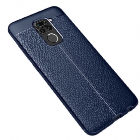 Hoesje voor Xiaomi Redmi Note 9 Ledereffect Litchi Dubbele Lijn