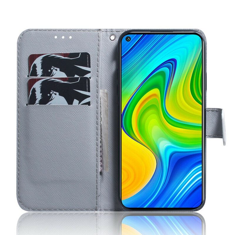 Leren Hoesje voor Xiaomi Redmi Note 9 Schilderij Van Uilen