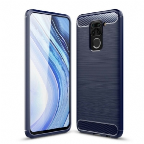 Telefoonhoesje voor Xiaomi Redmi Note 9 Geborstelde Koolstofvezel