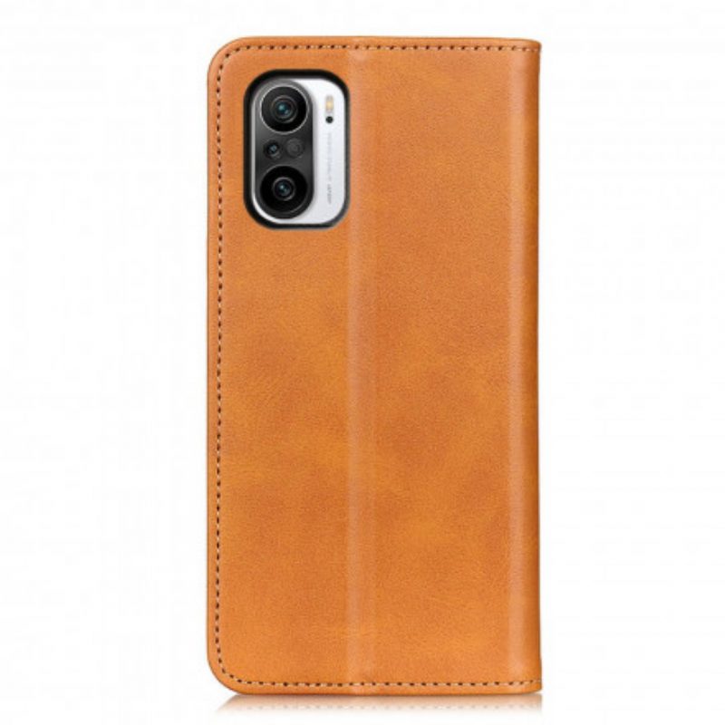 Bescherming Hoesje voor Poco F3 Folio-hoesje Elegantie Splitleer