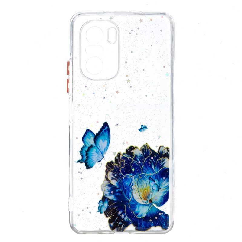 Hoesje voor Poco F3 Bloemen Vlinderhybride