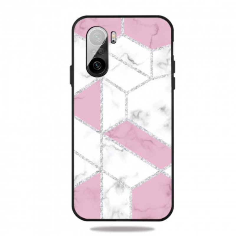 Hoesje voor Poco F3 Glitter Marmer