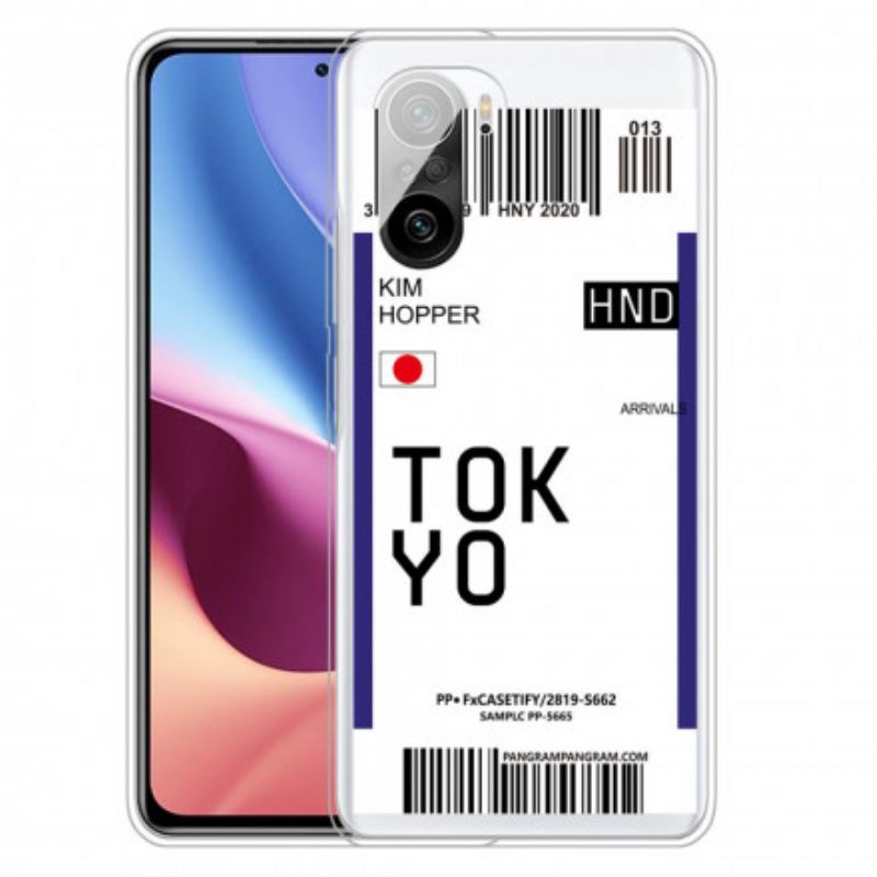 Telefoonhoesje voor Poco F3 Instapkaart Naar Tokio