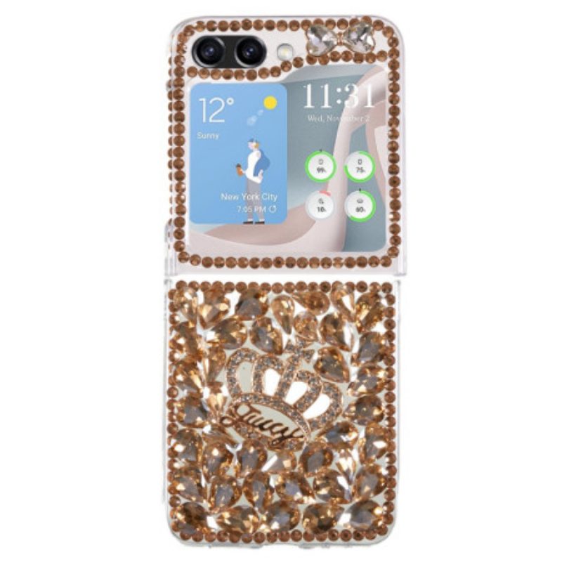 Case Hoesje Samsung Galaxy Z Flip 5 Telefoonhoesje Kroonbedels