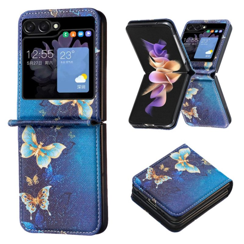 Case Hoesje Samsung Galaxy Z Flip 5 Telefoonhoesje Vlinders