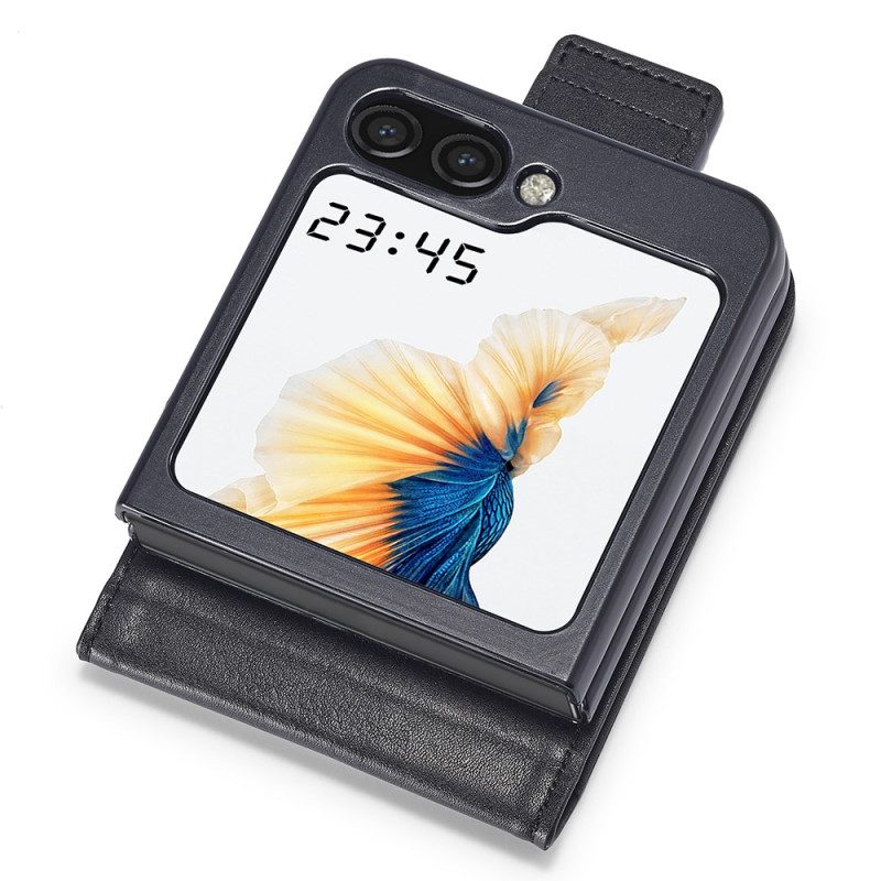 Cover Samsung Galaxy Z Flip 5 Rfid Leer Stijl Lc.imeeke