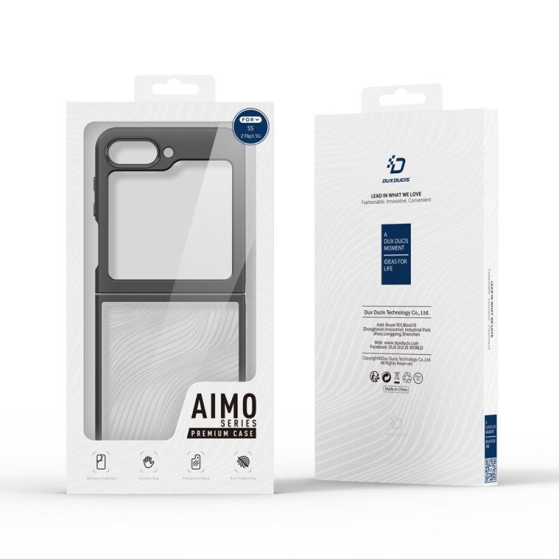 Hoesje Samsung Galaxy Z Flip 5 Aimo-serie Dux Ducis Bescherming Hoesje