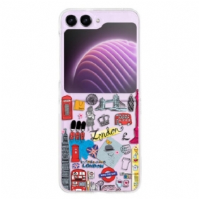 Hoesje Samsung Galaxy Z Flip 5 Transparant Londen