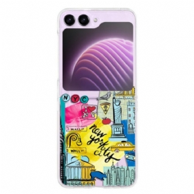 Hoesje Samsung Galaxy Z Flip 5 Transparant New York