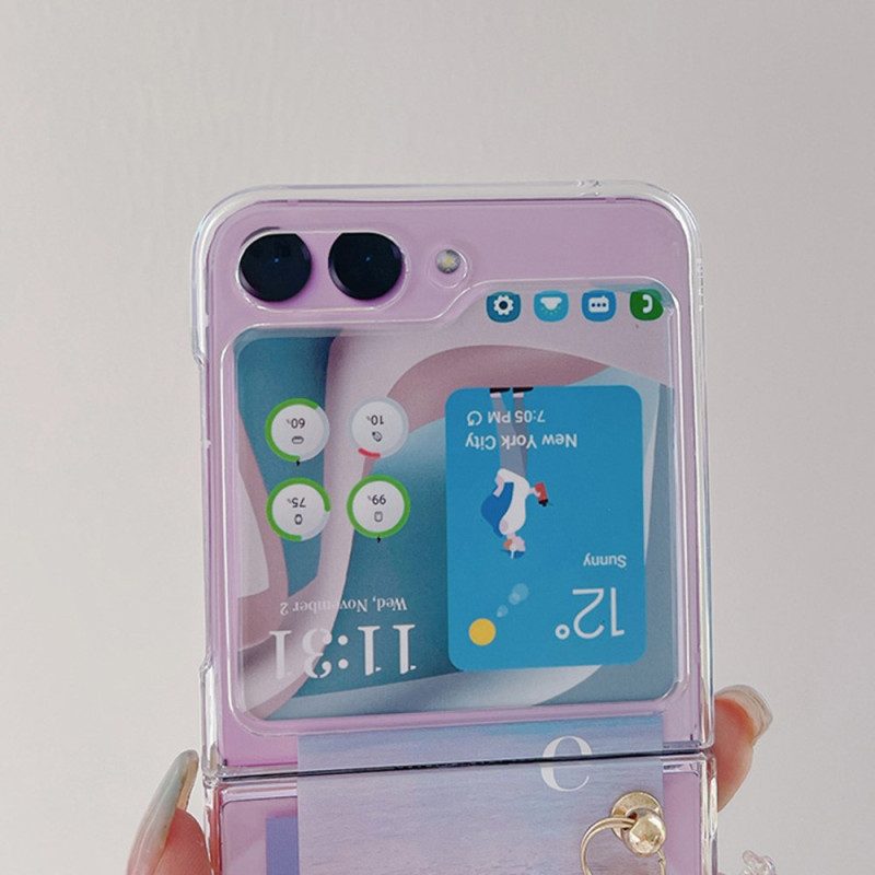 Hoesje Voor Samsung Galaxy Z Flip 5 Transparante Bestemming