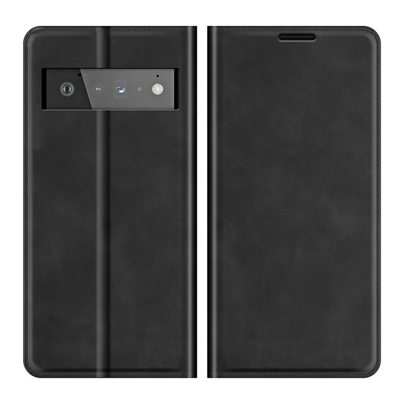 Bescherming Hoesje voor Google Pixel 6 Pro Folio-hoesje Aanraking Van De Huid