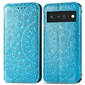 Bescherming Hoesje voor Google Pixel 6 Pro Folio-hoesje Mandala