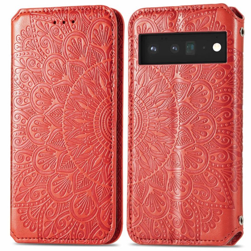 Bescherming Hoesje voor Google Pixel 6 Pro Folio-hoesje Mandala