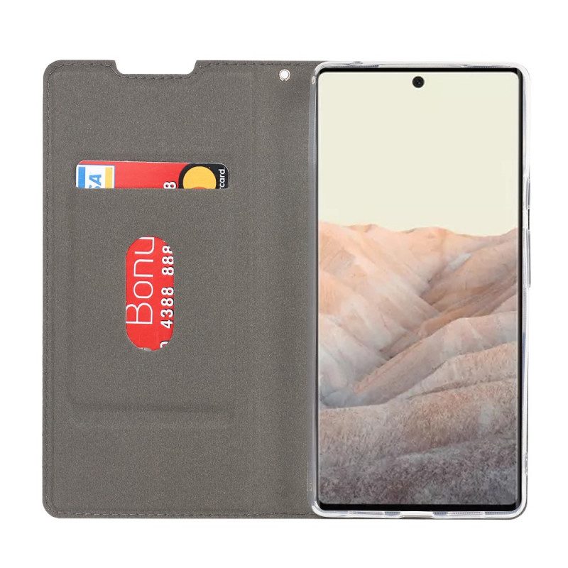 Bescherming Hoesje voor Google Pixel 6 Pro Met Ketting Folio-hoesje Strakke Finesse