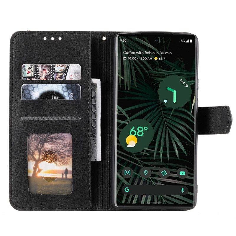 Folio-hoesje voor Google Pixel 6 Pro Skin-touch-naden