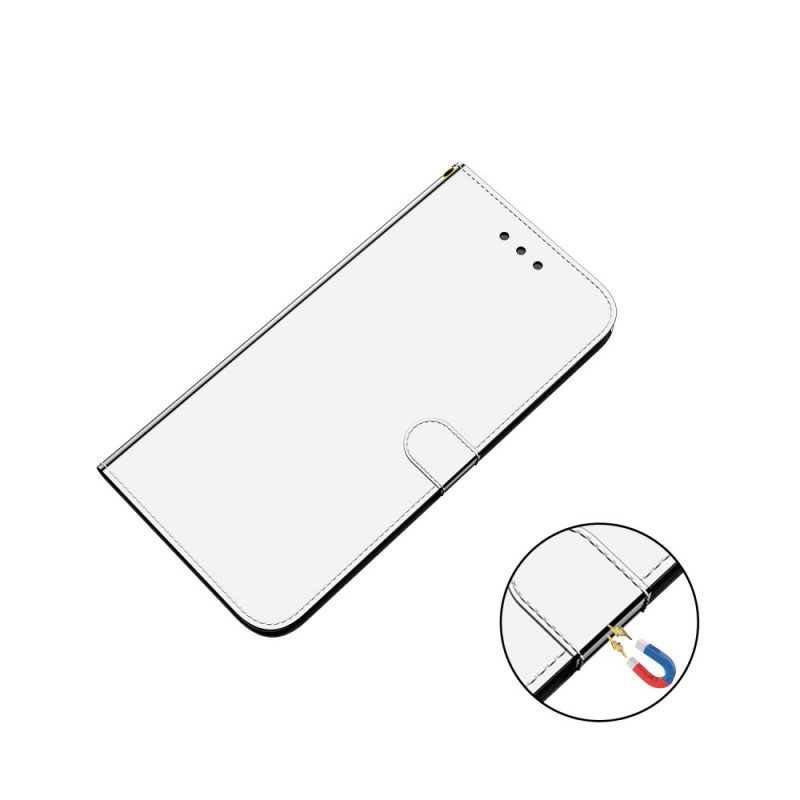 Leren Hoesje voor Google Pixel 6 Pro Spiegelhoes Van Imitatieleer