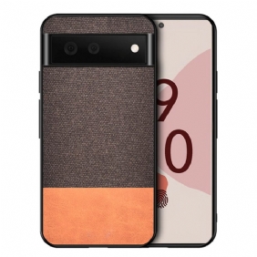 Telefoonhoesje voor Google Pixel 6 Pro Bi-textuur Kunstleer