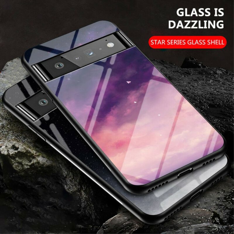 Telefoonhoesje voor Google Pixel 6 Pro Schoonheid Gehard Glas