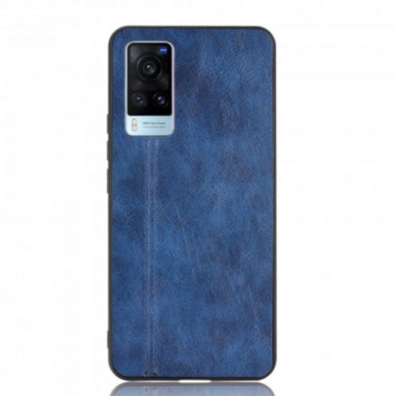 Hoesje voor Vivo X60 Couture-leereffect