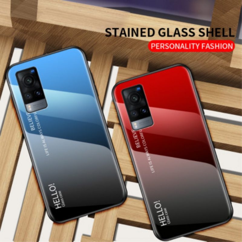 Hoesje voor Vivo X60 Gehard Glas Hallo