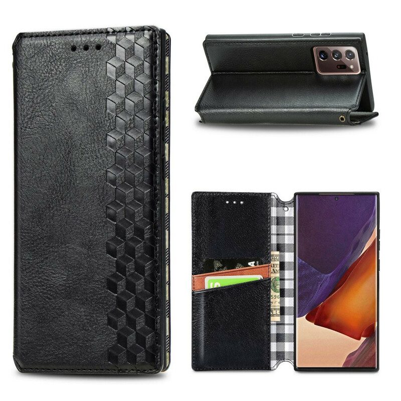 Bescherming Hoesje voor Samsung Galaxy Note 20 Ultra Folio-hoesje Leren Band Met Diamanteffect