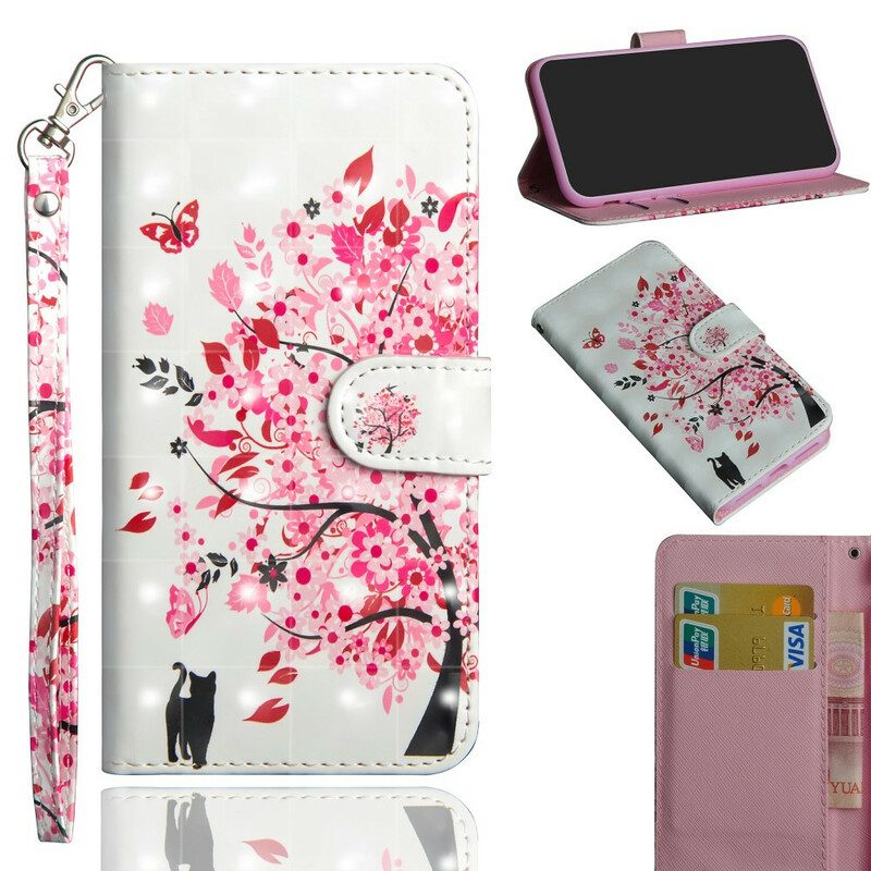 Folio-hoesje voor Samsung Galaxy Note 20 Ultra Roze Boom