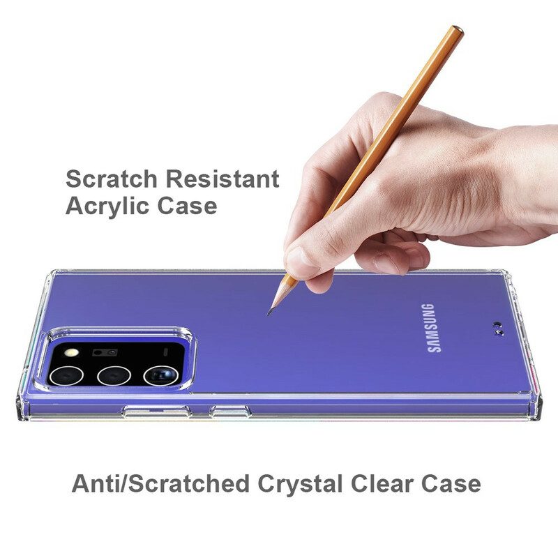 Hoesje voor Samsung Galaxy Note 20 Ultra Acryl Gekleurde Randen