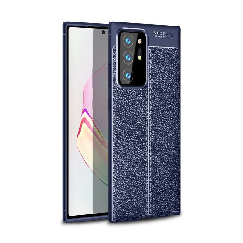 Hoesje voor Samsung Galaxy Note 20 Ultra Flexibele Koolstofvezeltextuur