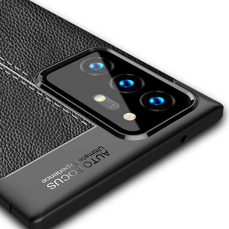 Hoesje voor Samsung Galaxy Note 20 Ultra Flexibele Koolstofvezeltextuur