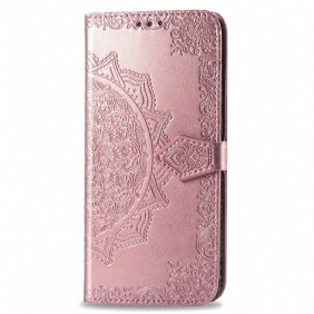 Leren Hoesje voor Samsung Galaxy Note 20 Ultra Mandala Middeleeuwen