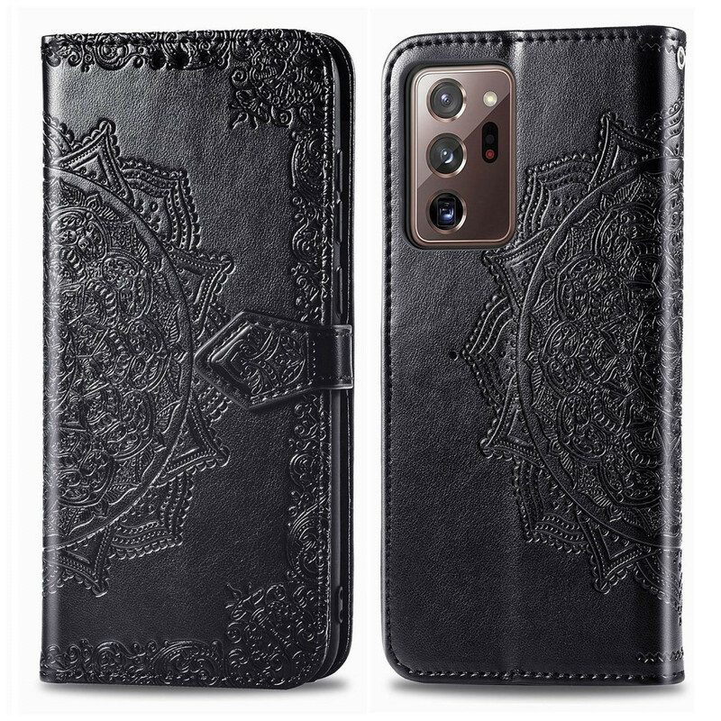 Leren Hoesje voor Samsung Galaxy Note 20 Ultra Mandala Middeleeuwen