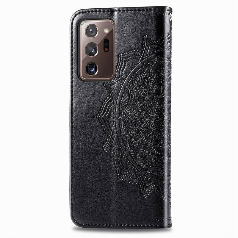 Leren Hoesje voor Samsung Galaxy Note 20 Ultra Mandala Middeleeuwen