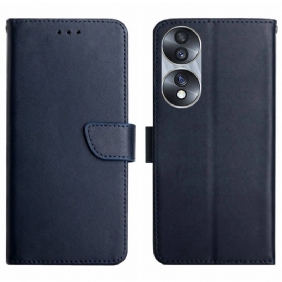 Flip Case voor Honor 70 Echt Nappaleer