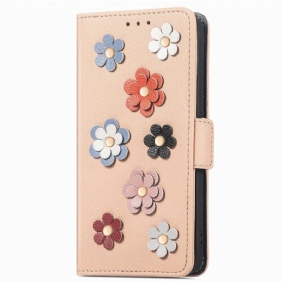 Folio-hoesje voor Honor 70 3d Bloemen