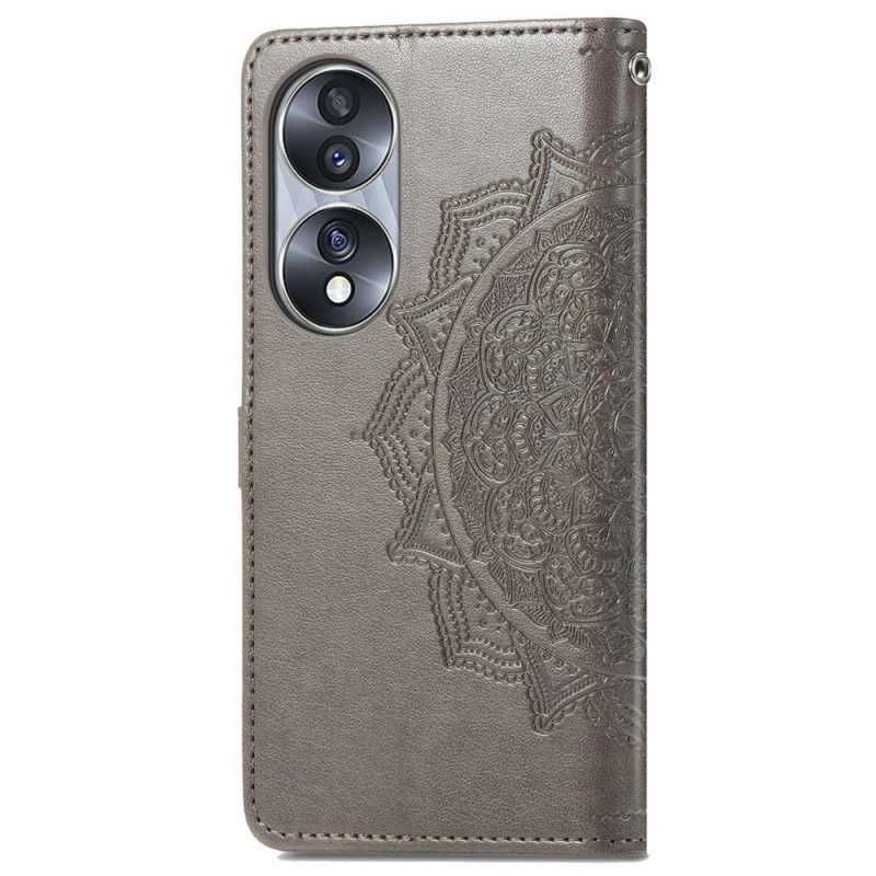 Folio-hoesje voor Honor 70 Mandala Middeleeuwen