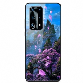 Hoesje voor Huawei P40 Fantasie Landschap Gehard Glas