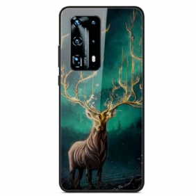 Hoesje voor Huawei P40 Hertenkoning Gehard Glas