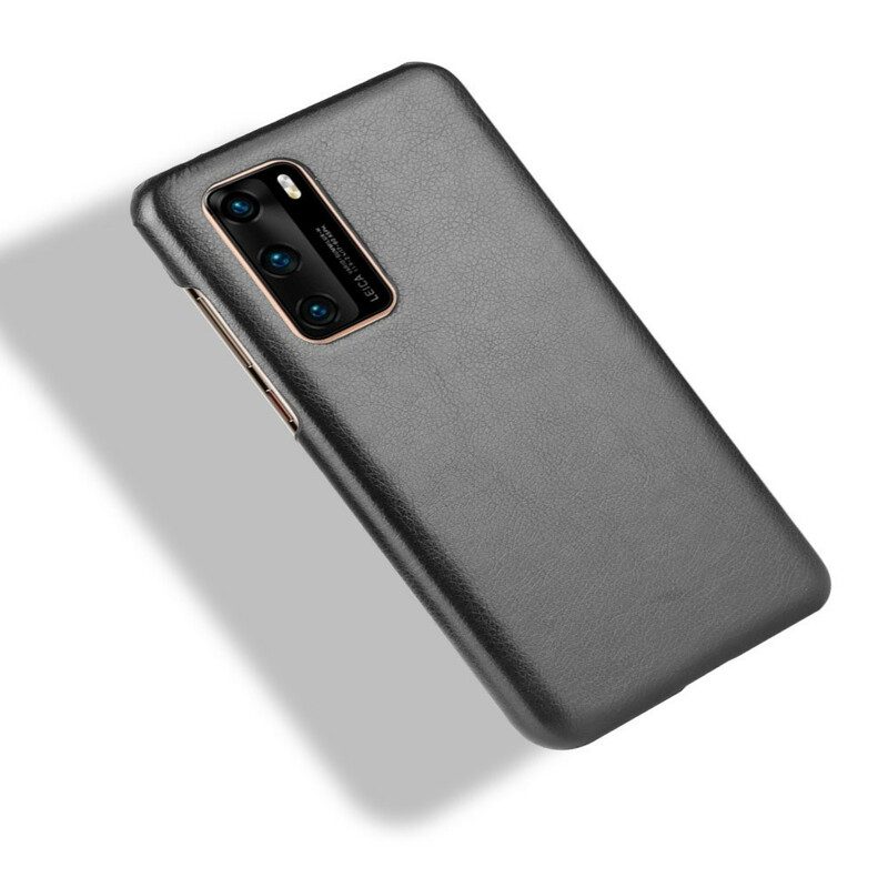 Hoesje voor Huawei P40 Litchi Performance Leereffect