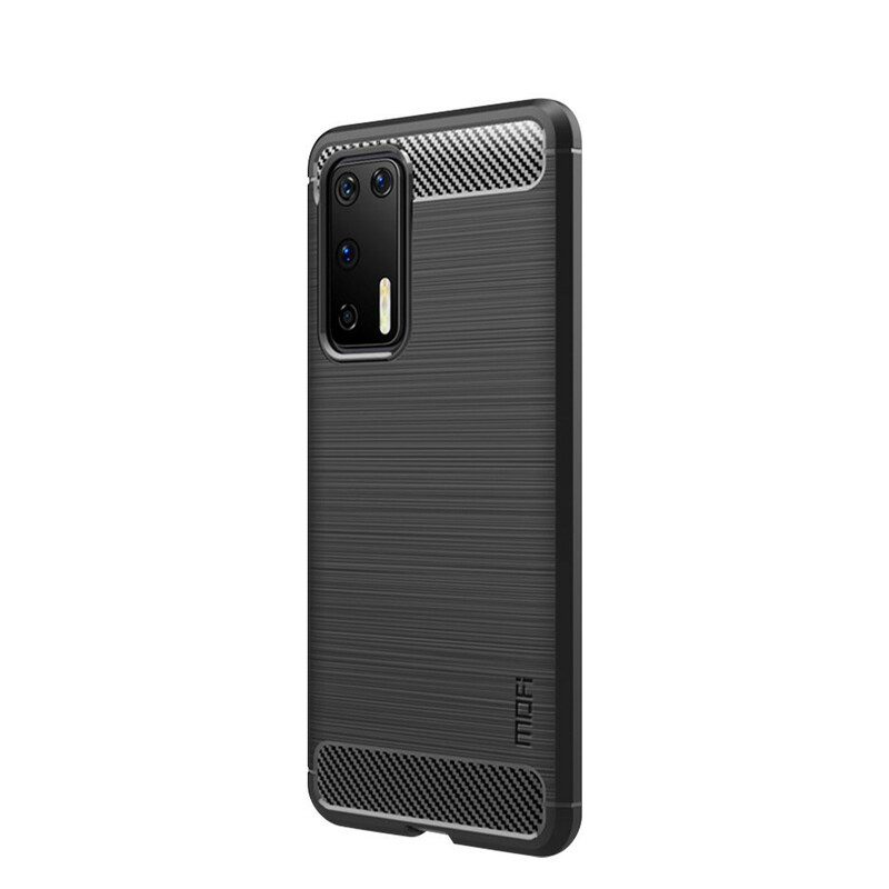 Hoesje voor Huawei P40 Mofi Geborsteld Koolstofvezel